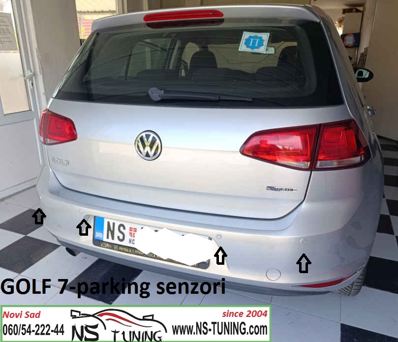 golf 7 2013 2014 2015 2016 2017  ugradnja parking senzora sa ekranom novi sad ns tuning